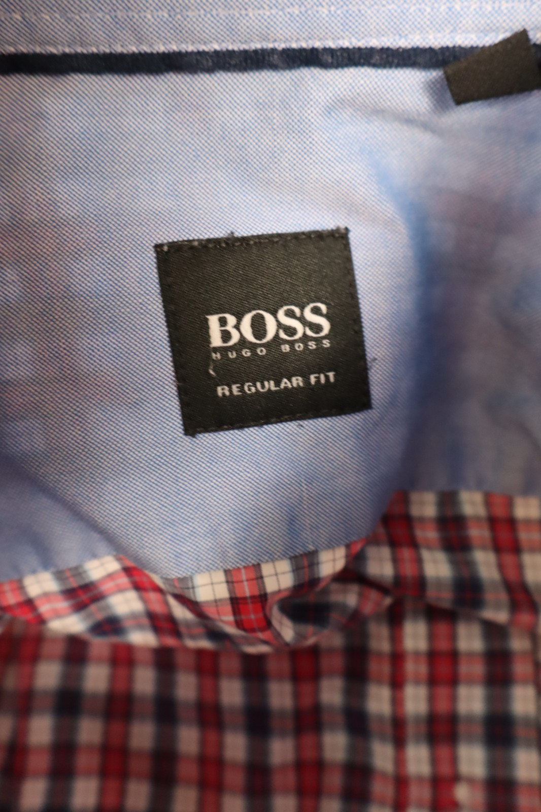 HUGO BOSS CAMICIA COTONE UOMO TG. L MAN CASUAL VINTAGE SHIRT LOGO