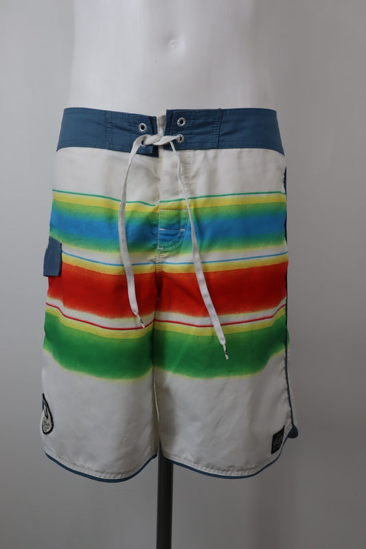 QUICKSILVER COSTUME PANTALONCINO MARE UOMO TG. 30 MEN SWIMSUIT VINTAGE CASUAL