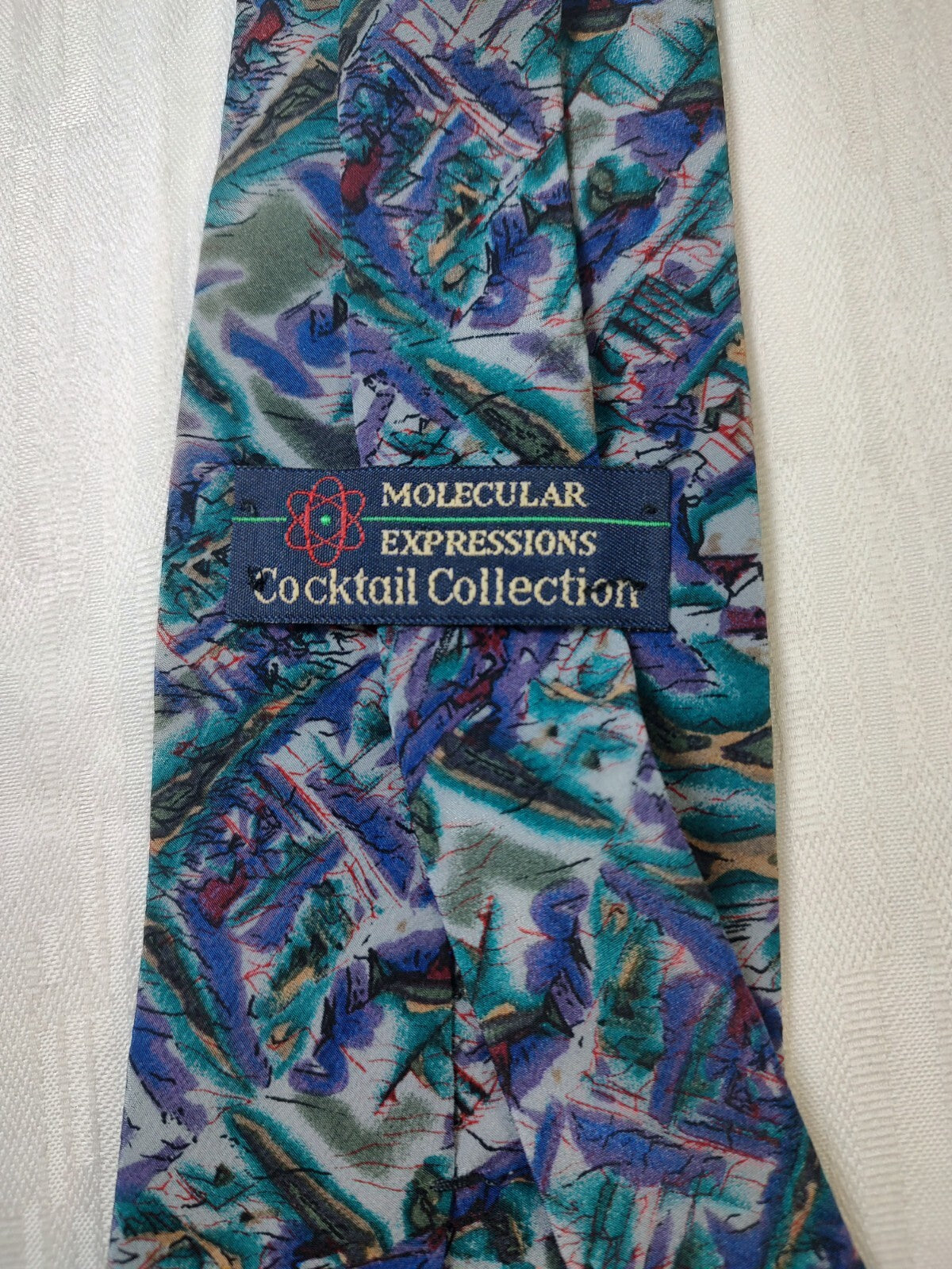 COCKTAIL MOLECULAR 100% SILK TIE SETA CRAVATTA NECKTIE SCOTCH CLASSIC