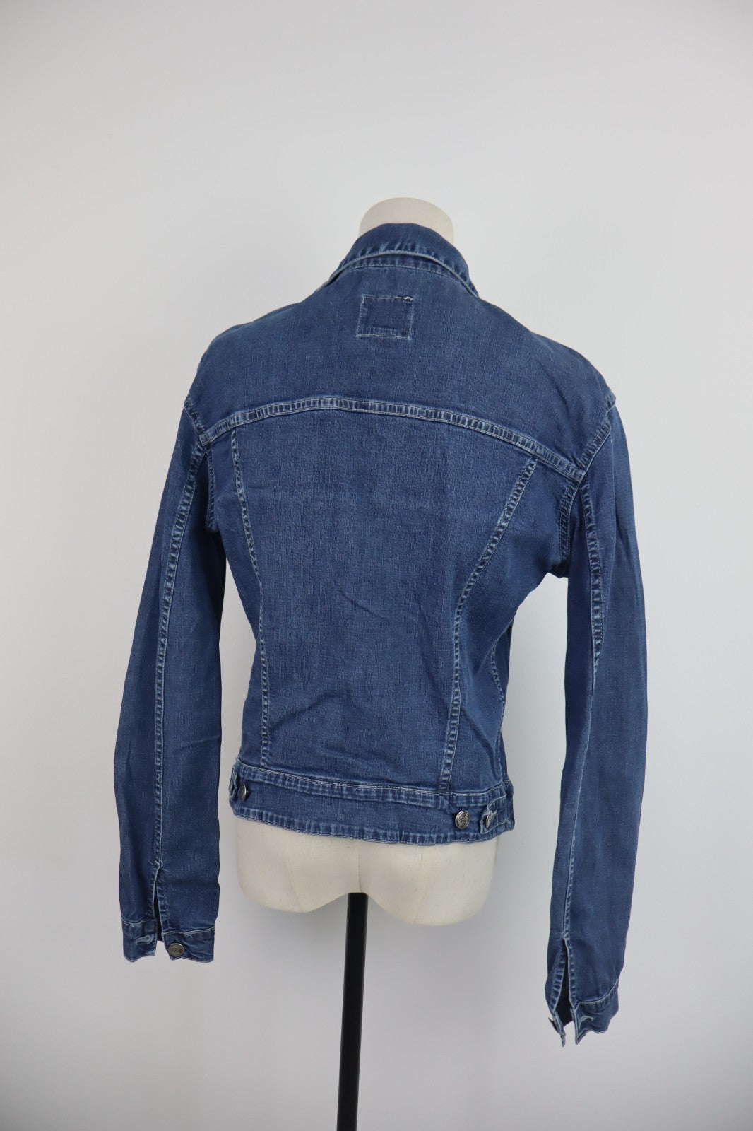 GAS JEANS GIUBBINO DONNA Tg. L WOMAN CASUAL JACKET COTONE COTTON DENIM VINTAGE