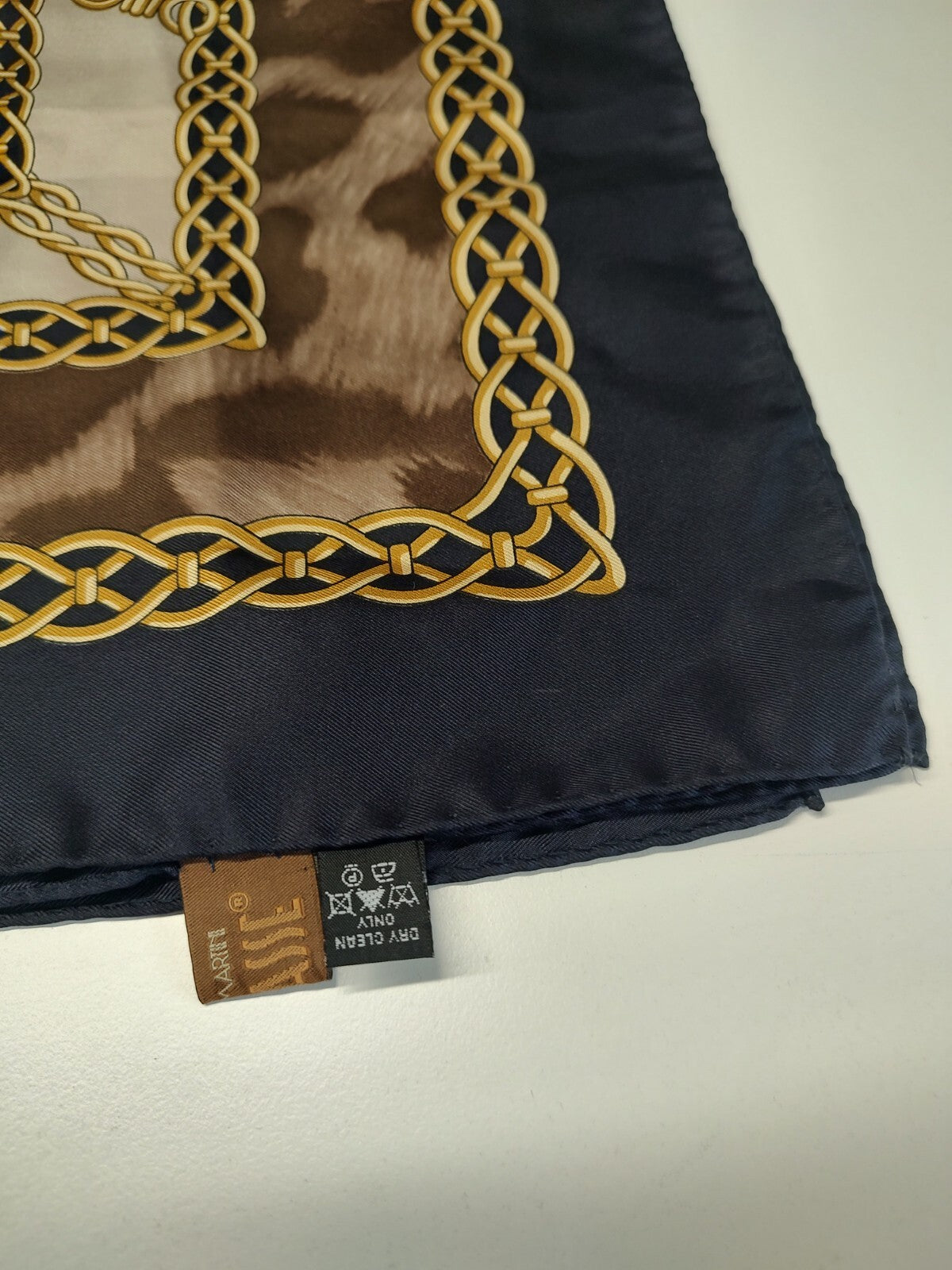 ALVIERO MARTINI 1 CLASSE FOULARD 100% SILK SETA SCARVES SCARF SQUARE MADE ITALY
