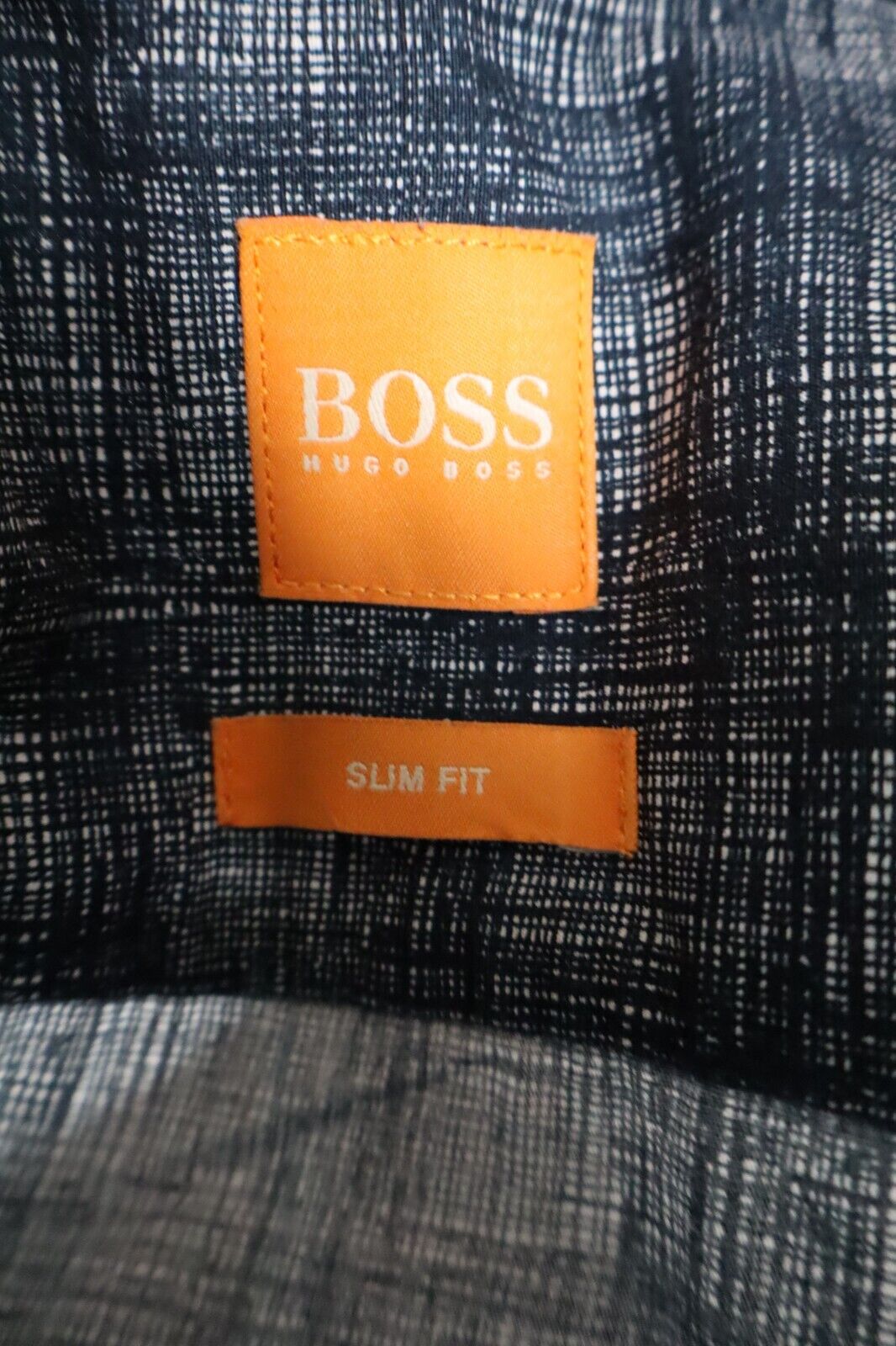 HUGO BOSS CAMICIA UOMO TG. M MAN CASUAL VINTAGE SHIRT COTONE COTTON