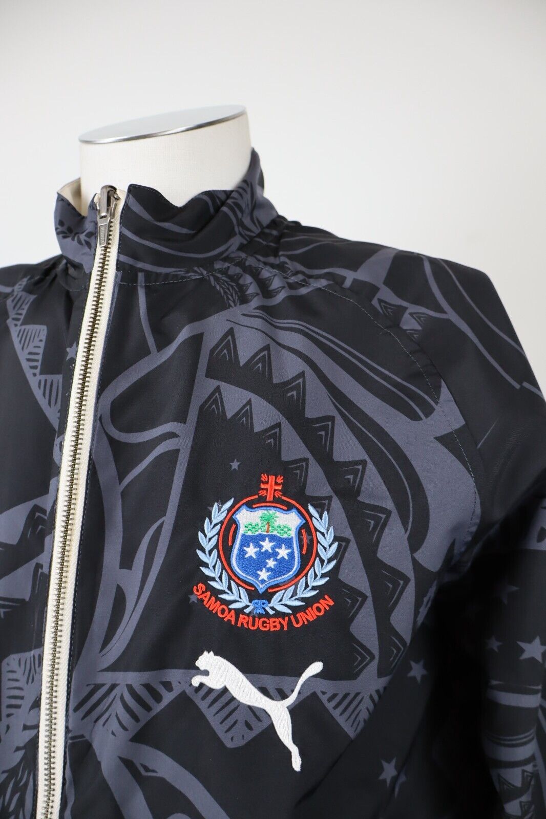 PUMA RUGBY SAMOA FELPA GIACCA UOMO Tg 44 46 MAN VINTAGE SPORT JACKET DOUBLE FACE