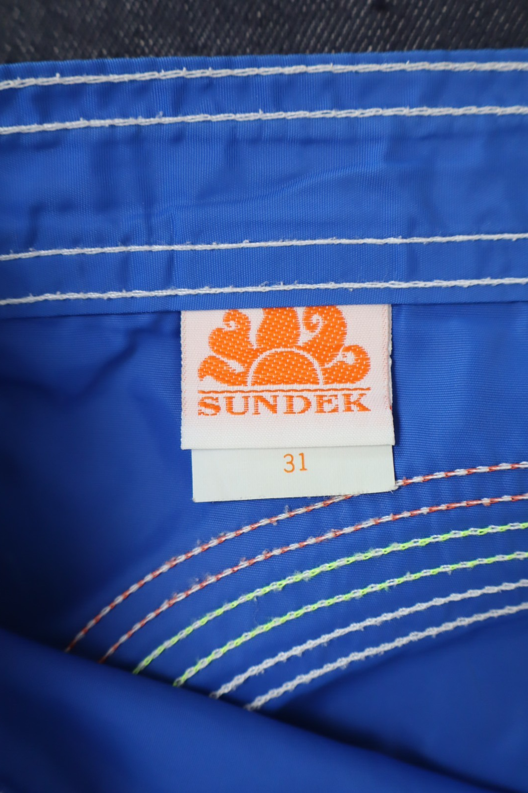 SUNDEK COSTUME PANTALONCINO MARE UOMO TG 31 MEN SEA SWIMSUIT VINTAGE MADE USA