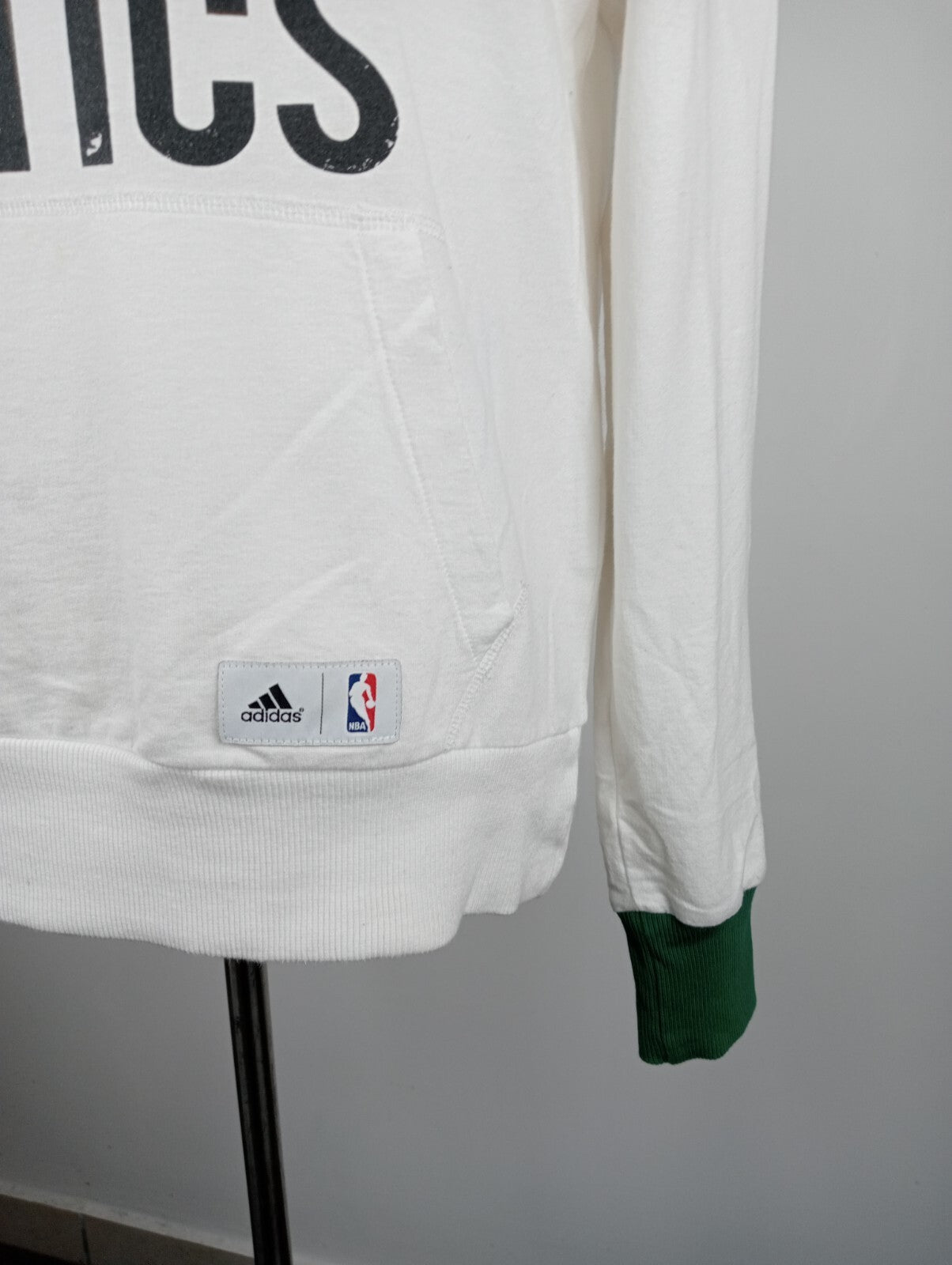 ADIDAS NBA FELPA BOSTON CELTICS BASKET CAPPUCCIO UOMO S MAN SPORT  SWEATSHIRT