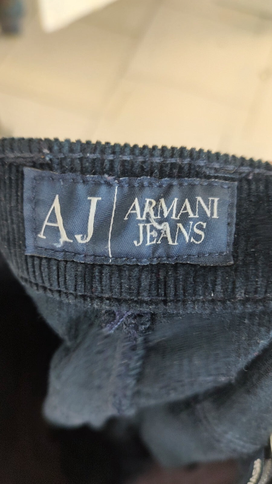 ARMANI JEANS PANTALONE CASUAL DONNA W28 WOMAN VINTAGE PANTS VELLUTO