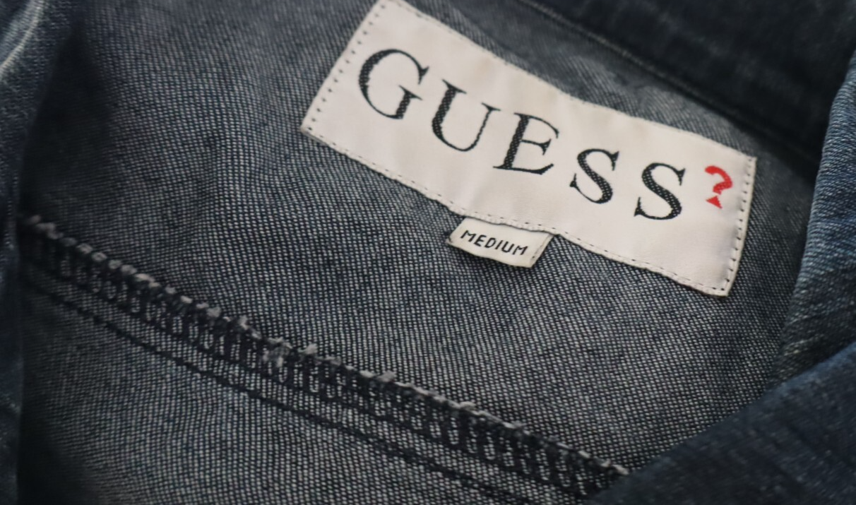 GUESS GIUBBINO JEANS DENIM DONNA Tg M WOMAN CASUAL VINTAGE JACKET COTONE COTTON