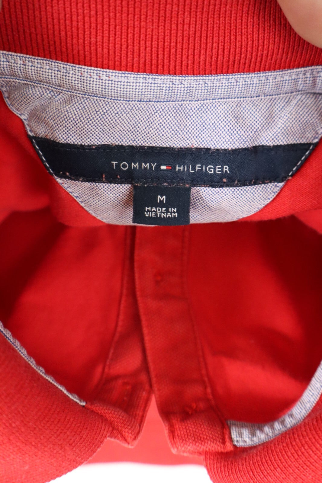 TOMMY HILFIGER MAGLIA COTONE POLO UOMO TG. M MAN SHIRT CASUAL VINTAGE COTTON