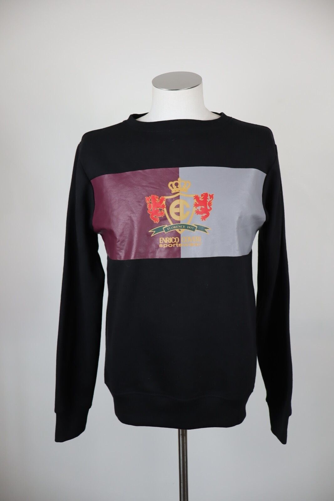 ENRICO COVERI FELPA MAGLIA UOMO Tg M MAN CASUAL VINTAGE SPORT SWEATSHIRT COTONE