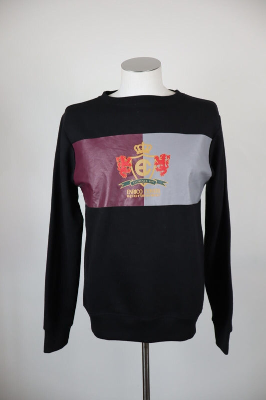 ENRICO COVERI FELPA MAGLIA UOMO Tg M MAN CASUAL VINTAGE SPORT SWEATSHIRT COTONE
