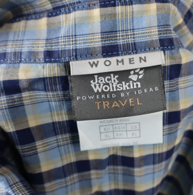 JACK WOLFSKIN CAMICIA DONNA TG. XL WOMAN SHIRT CASUAL VINTAGE COTONE