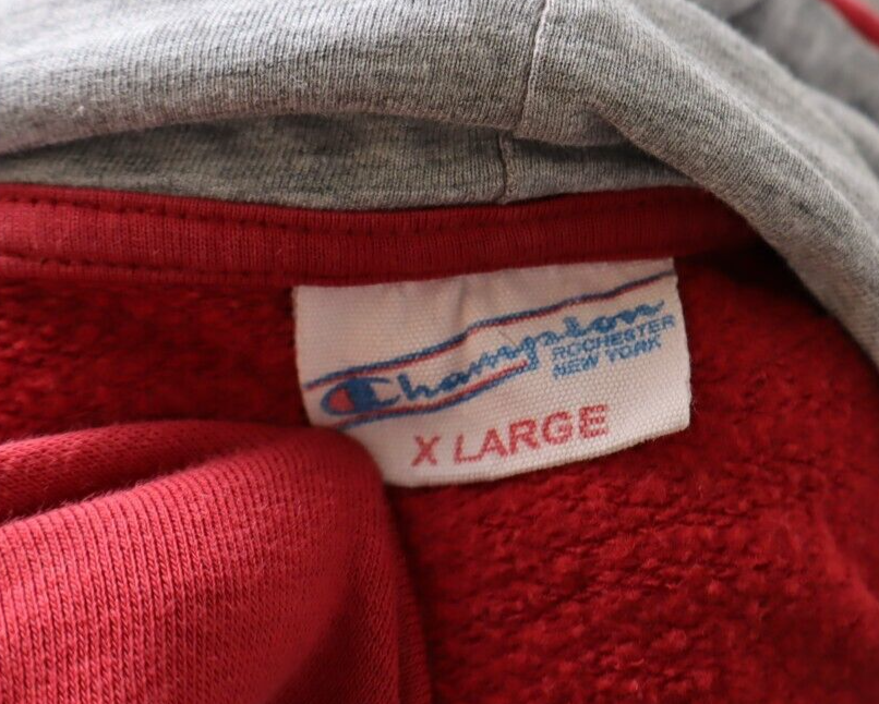 CHAMPION FELPA CAPPUCCIO UOMO Tg XL MAN CASUAL VINTAGE SWEATSHIRT CASUAL COTONE