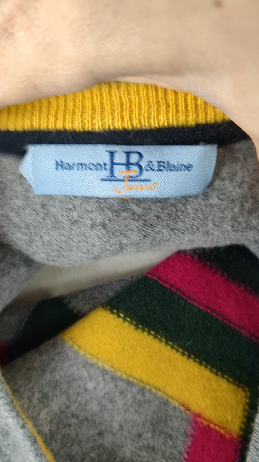 HARMONT & BLAINE MAGLIONE UOMO Tg. M MAN SWEATER CASUAL LANA VINTAGE