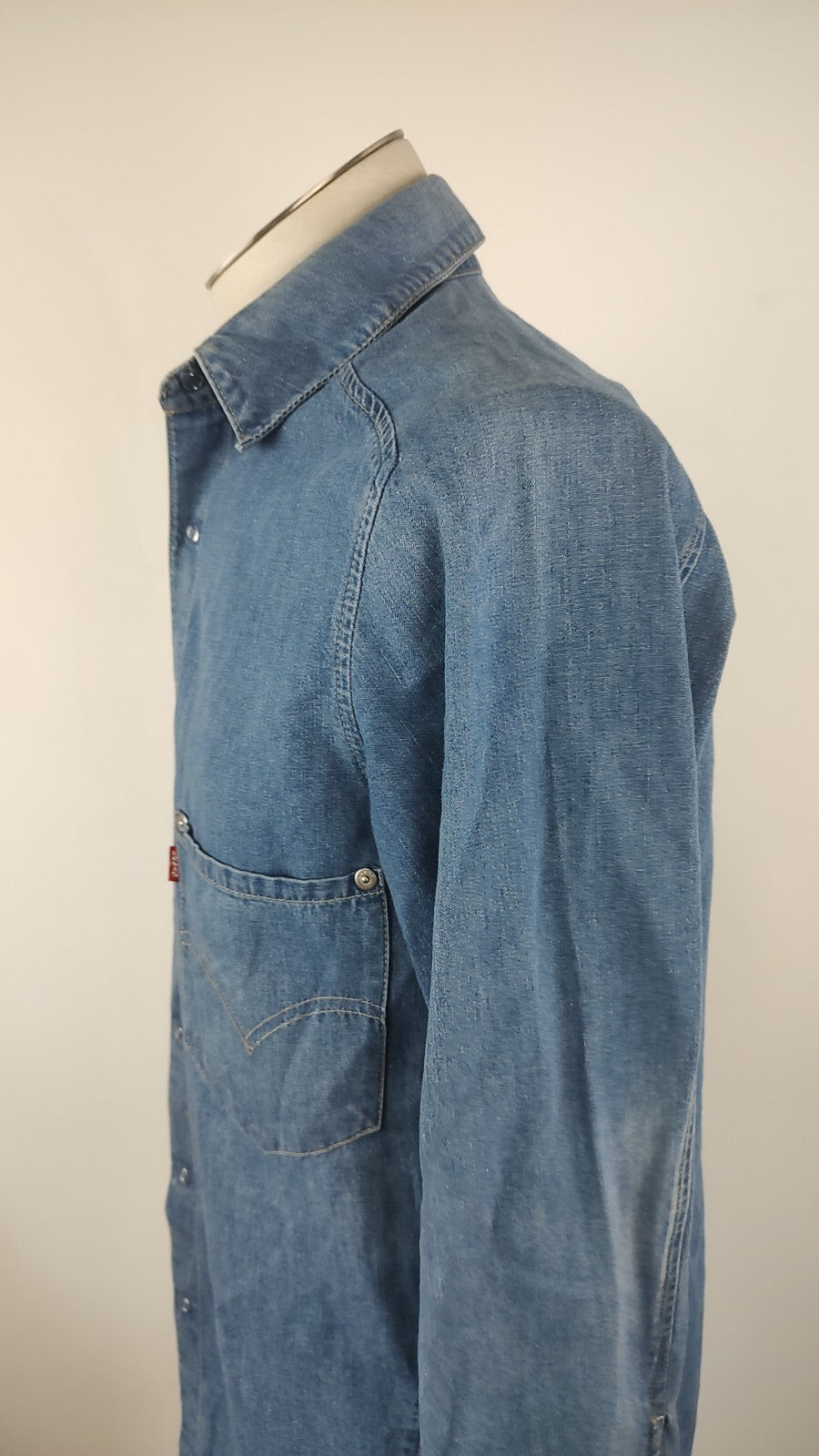 LEVI'S CAMICIA UOMO DENIM JEANS TG. S MAN CASUAL VINTAGE SHIRT