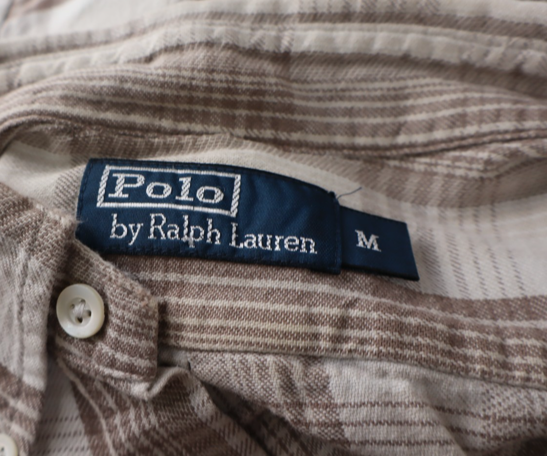 POLO RALPH LAUREN CAMICIA UOMO COTONE M MAN CASUAL VINTAGE COTTON SHIRT TASCHE
