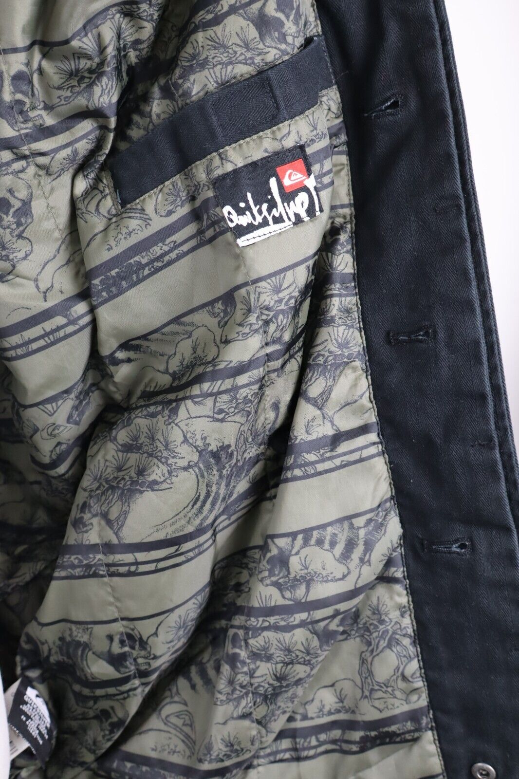 QUIKSILVER GIUBBINO GIACCA UOMO Tg. L MAN CASUAL JACKET VINTAGE