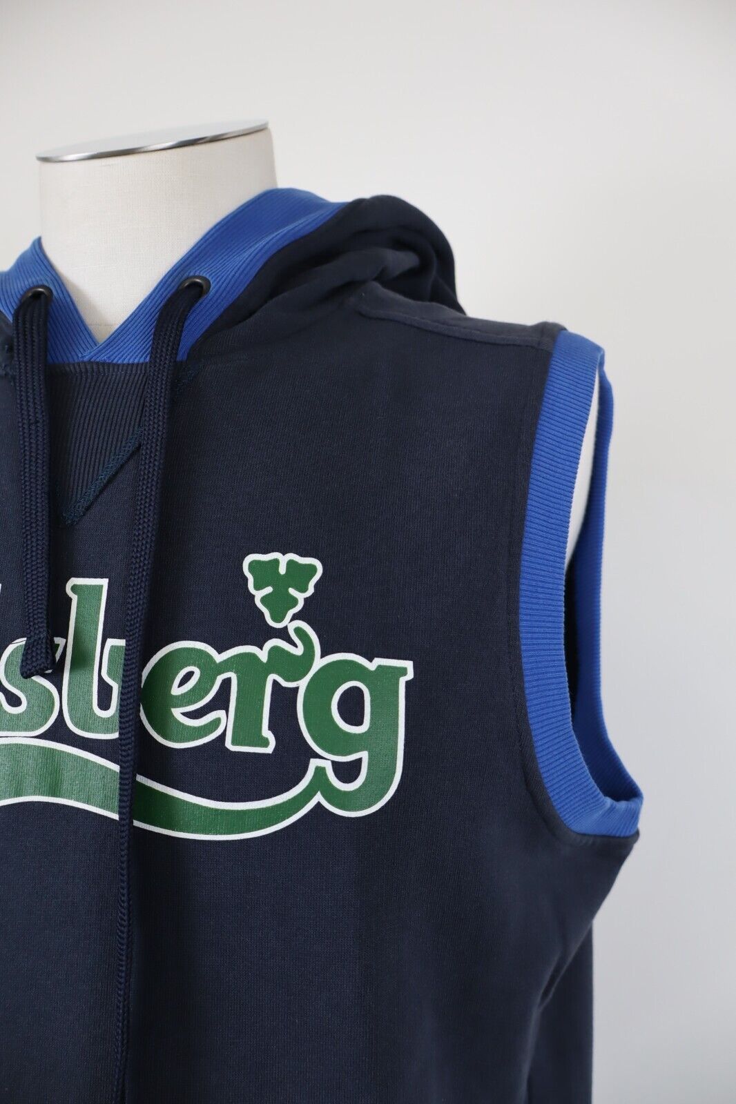 CARLSBERG FELPA SMANICATO CAPPUCCIO UOMO TG XL MAN CASUAL VINTAGE SWEATSHIRT