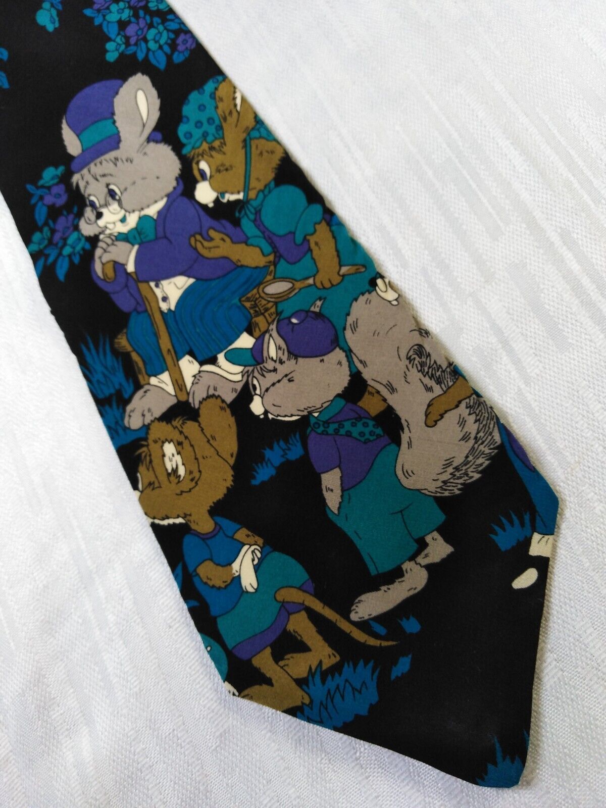 UGO CASSINI 100%  SILK TIE SETA CRAVATTA NECKTIE MADE IN ITALY