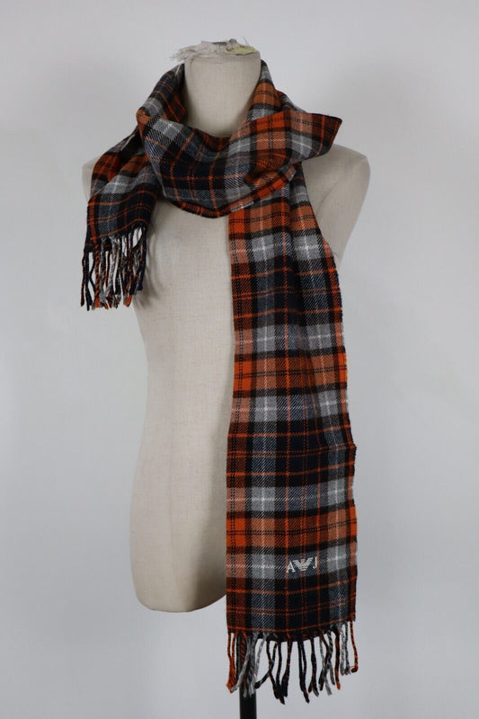 ARMANI JEANS SCIARPA LANA UOMO DONNA UNISEX WOMAN MAN VINTAGE CASUAL SCARF