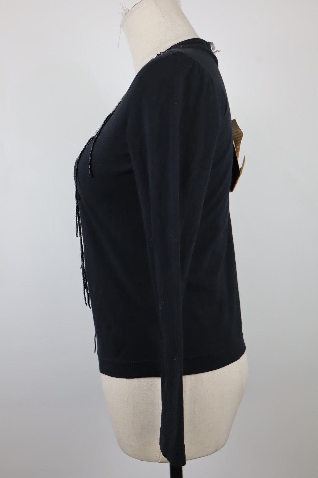 JOHN RICHMOND MAGLIA DONNA TG. 42 WOMAN CASUAL VINTAGE T-SHIRT PAILETTES CON TAG