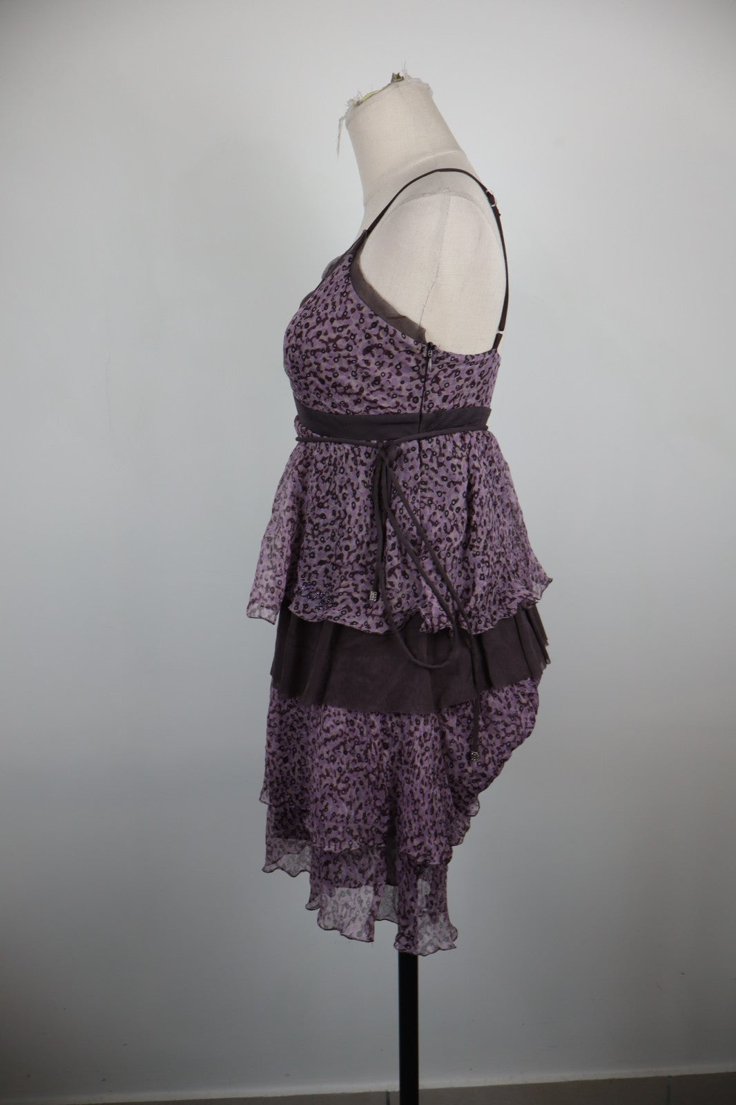 LIU JO VESTITO ABITO A BRETELLE DONNA TG. 42 WOMAN CASUAL VINTAGE DRESS VELATO