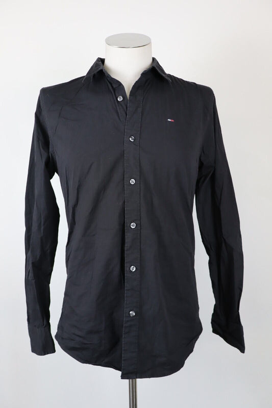 TOMMY JEANS HILFIGER CAMICIA SHIRT UOMO Tg M MAN VINTAGE CASUAL COTONE SLIM FIT