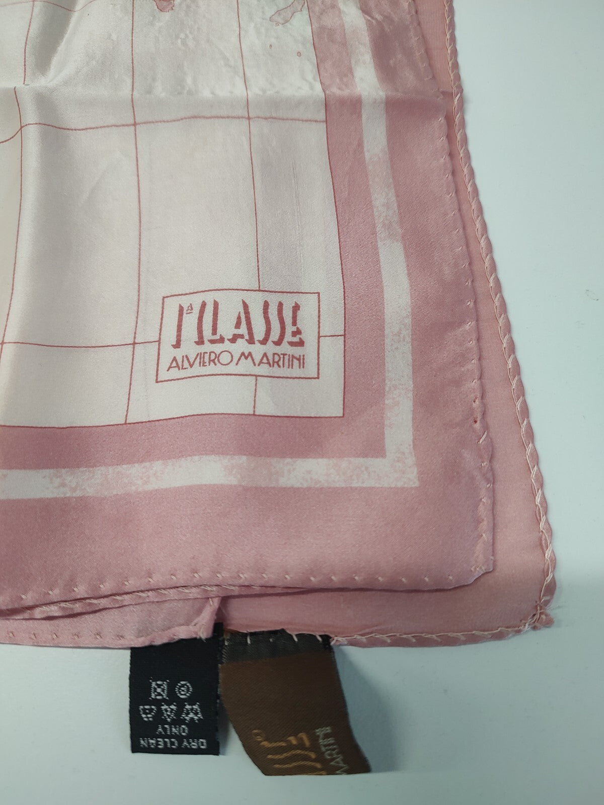 ALVIERO MARTINI 1 CLASSE FOULARD 100% SILK SETA SCARVES SCARF SQUARE MADE ITALY