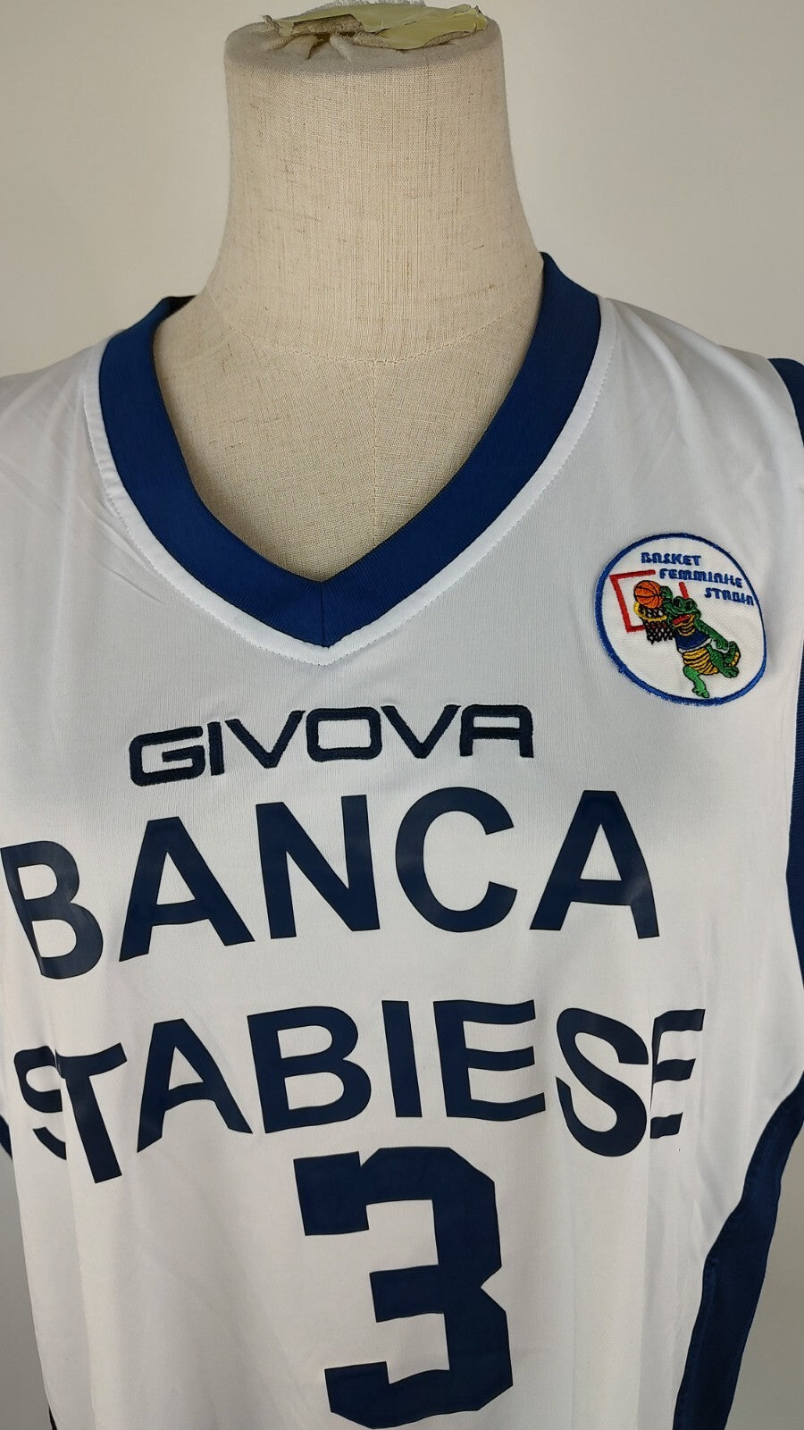 GIVOVA STABIA N. 3 CANOTTA MAGLIA DONNA BASKET INDOSSATA TG M SPORT