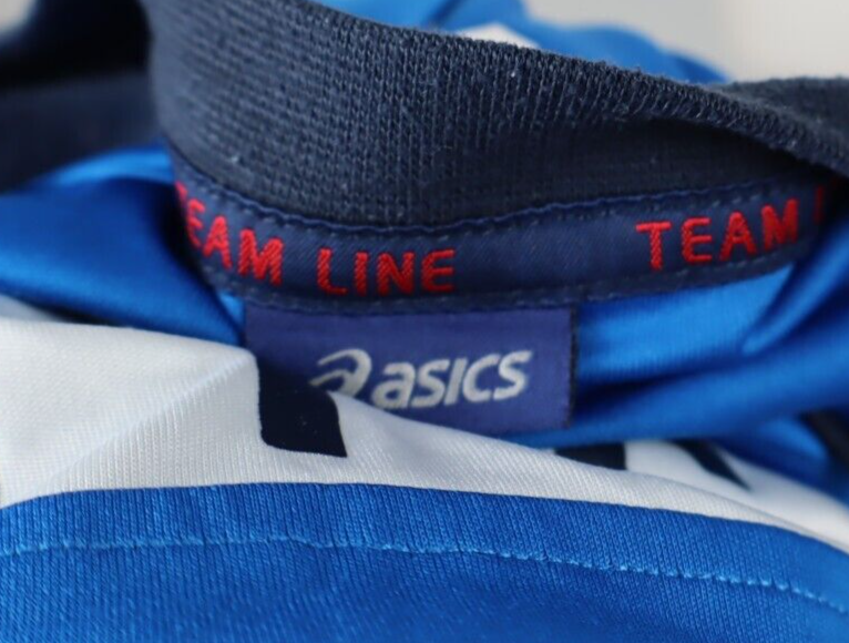 ASICS EMPOLI FC MAGLIA CALCIO UOMO Tg L SOCCER JERSEY SPORT VINTAGE AUTOGRAFATA