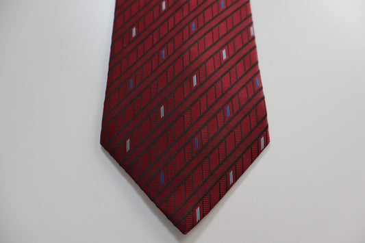 ANDREA CONTE 100% SILK TIE SETA CRAVATTA NECKTIE MADE ITALY CLASSIC SELF TIPPED