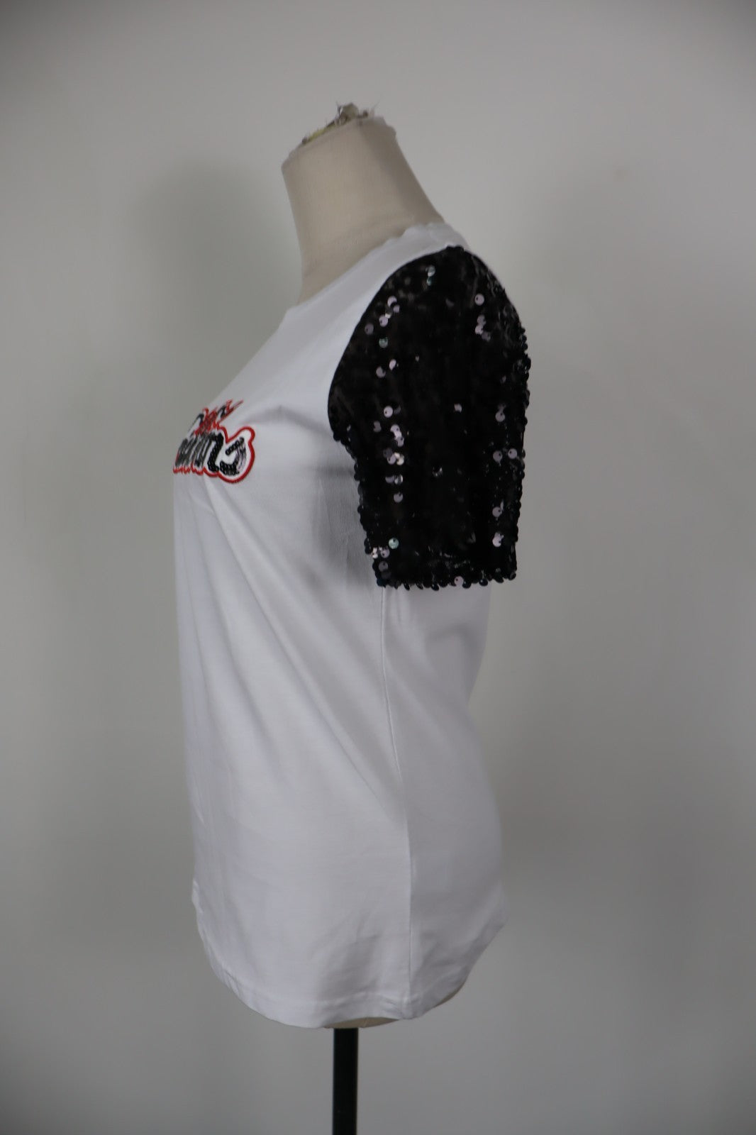 ERICK EVANS MAGLIA DONNA TG. S WOMAN CASUAL VINTAGE TOP T-SHIRT COTONE CON TAG