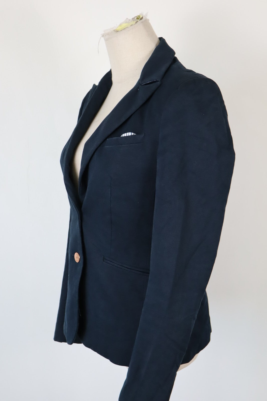 TOMMY HILFIGER BLAZER GIACCA DONNA Tg 2 WOMAN CASUAL VINTAGE JACKET COTONE