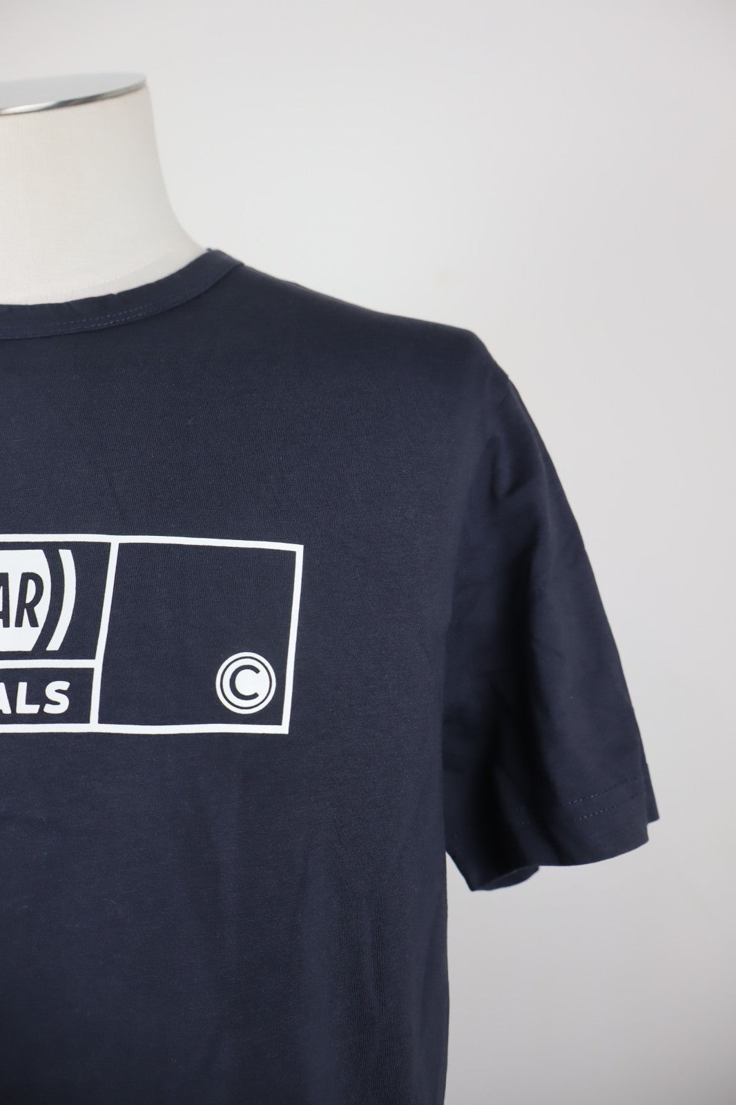 COLMAR MAGLIA UOMO COTONE TG M MAN COTTON T-SHIRT CASUAL VINTAGE LOGO BLU