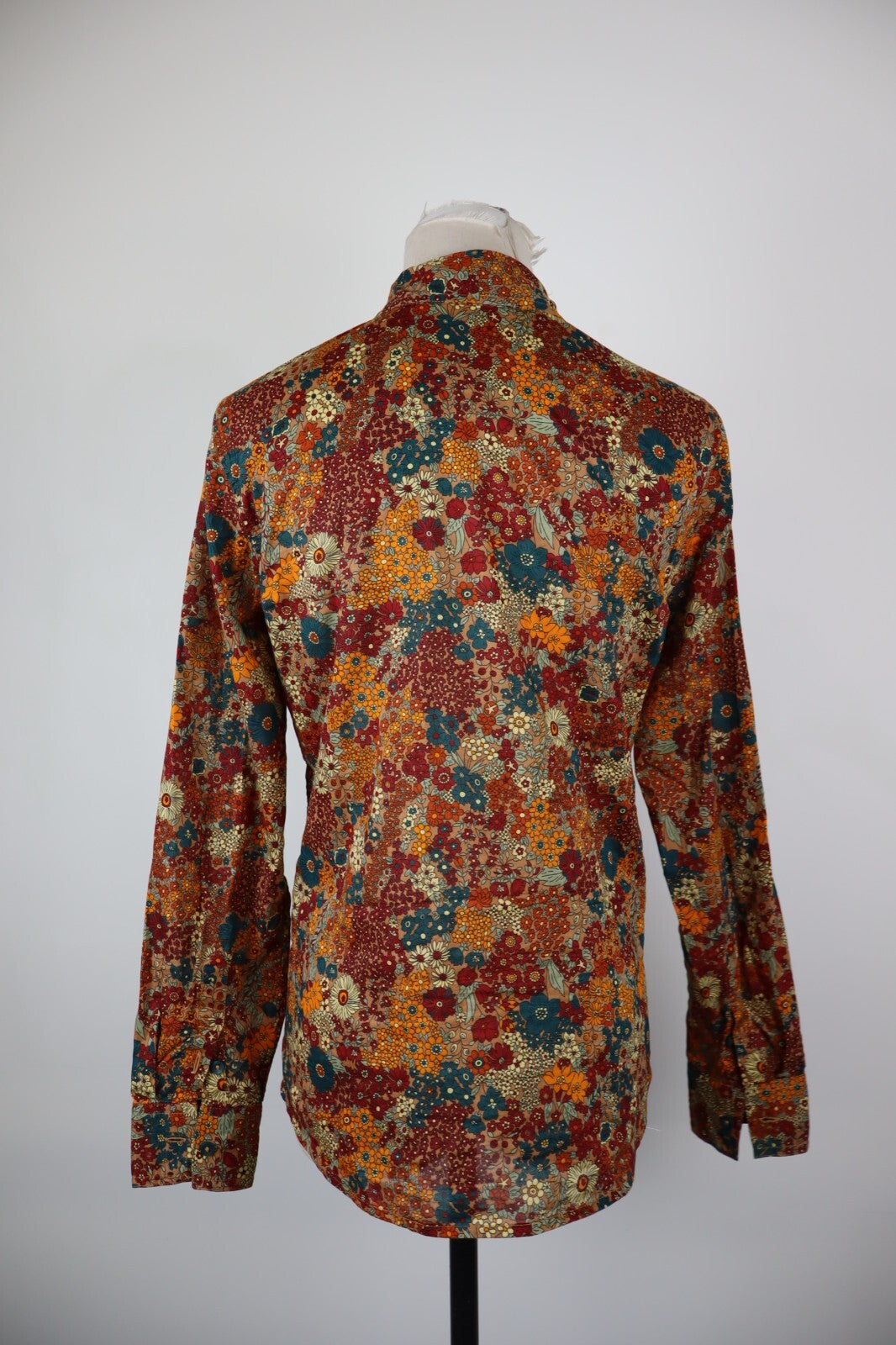 BENETTON CAMICIA  DONNA TG. XS WOMAN SHIRT CASUAL VINTAGE COTONE