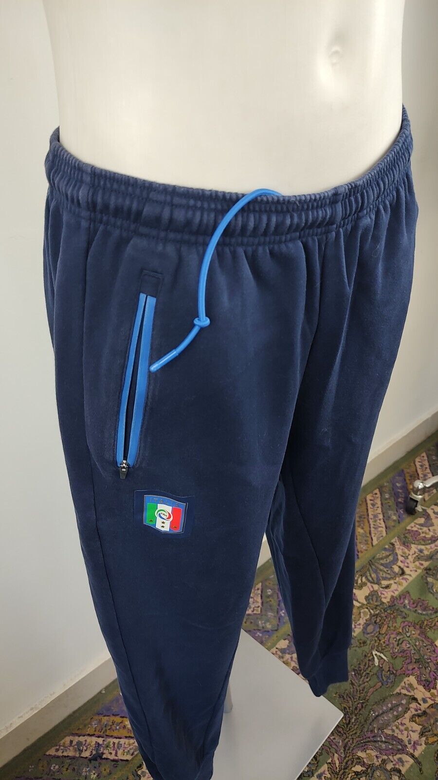 PUMA ITALIA PANTALONE TUTA CALCIO SPORT UOMO TG 48-50 VINTAGE MAN PANTS