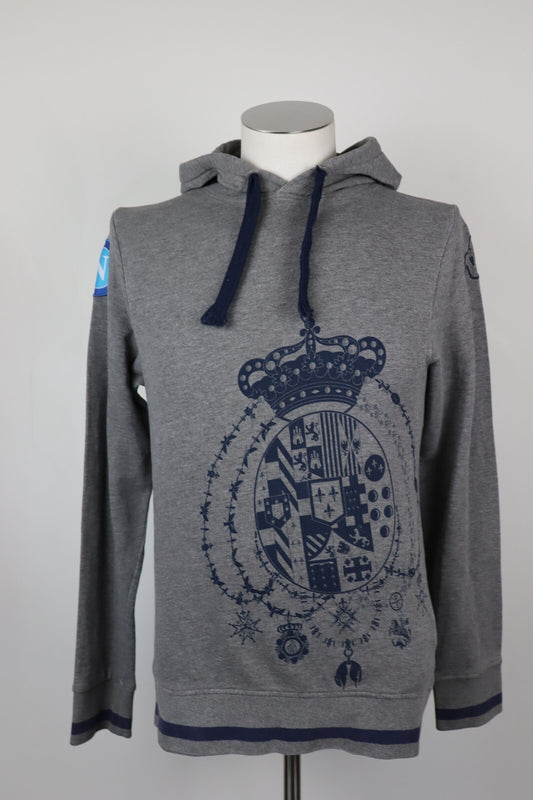 KAPPA NAPOLI FELPA CAPPUCCIO CALCIO UOMO Tg S VINTAGE SOCCER