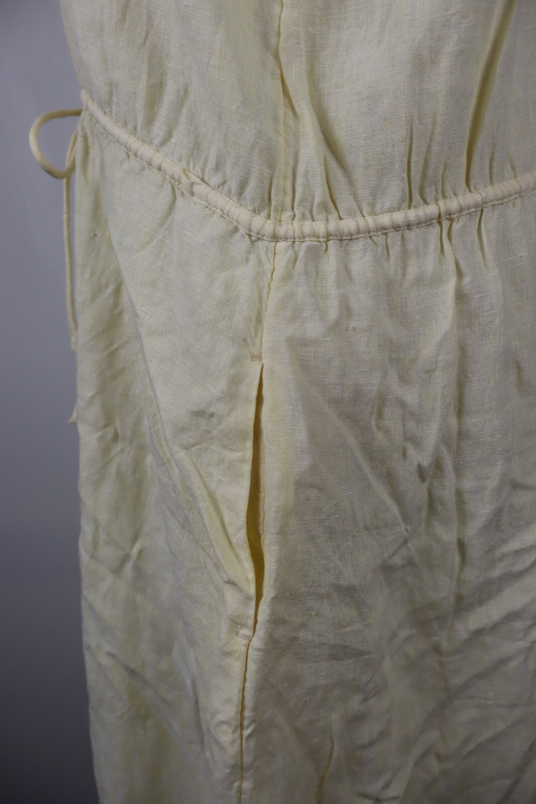 TOMMY HILFIGER VESTITO DONNA TG. 40 WOMAN CASUAL VINTAGE DRESS LINO LINEN