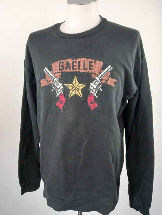 GAELLE PARIS FELPA UOMO Tg L MAN CASUAL VINTAGE SWEATSHIRT CASUAL COTONE