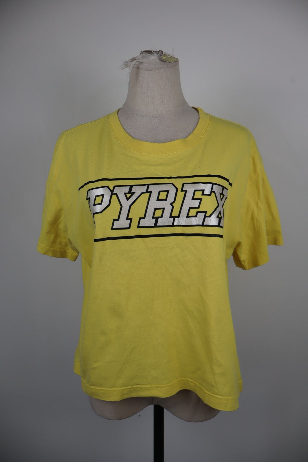 PYREX MAGLIA DONNA TG M WOMAN CASUAL VINTAGE T-SHIRT COTONE COTTON BIG LOGO