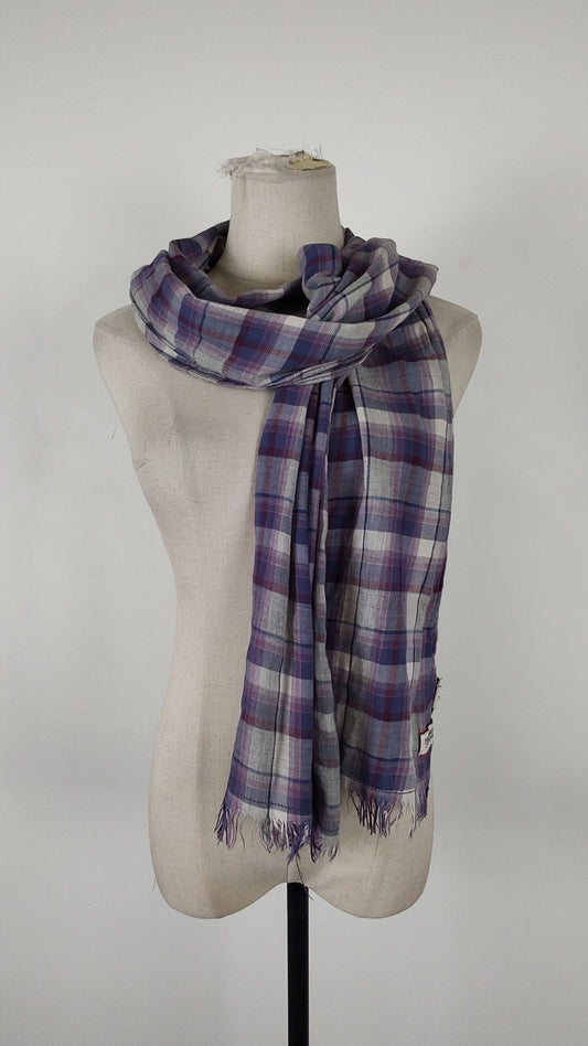 TOMMY HILFIGER SCIARPA UOMO DONNA WOMAN MAN VINTAGE CASUAL SCARF COTONE
