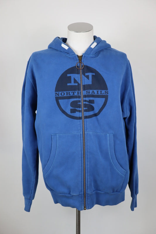 NORTH SAILS FELPA CAPPUCCIO UOMO 2XL MAN CASUAL VINTAGE SWEATSHIRT CASUAL COTONE