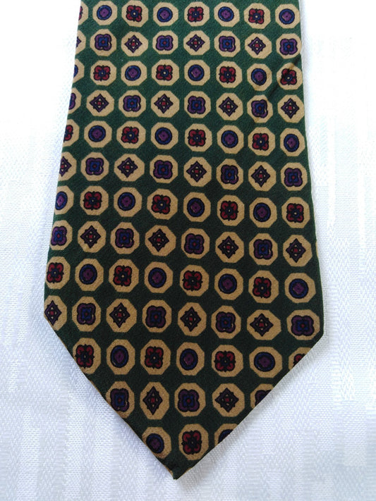 VALENTINO 100% SETA SILK TIE CRAVATTA NECKTIE ITALY VINTAGE CLASSIC