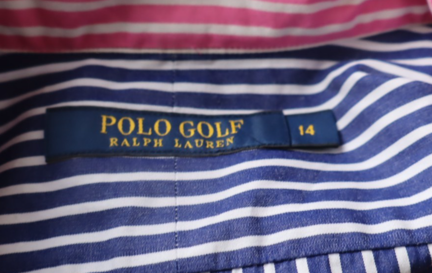 RALPH LAUREN POLO GOLF CAMICIA DONNA 14 WOMAN SHIRT CASUAL VINTAGE COTONE COTTON