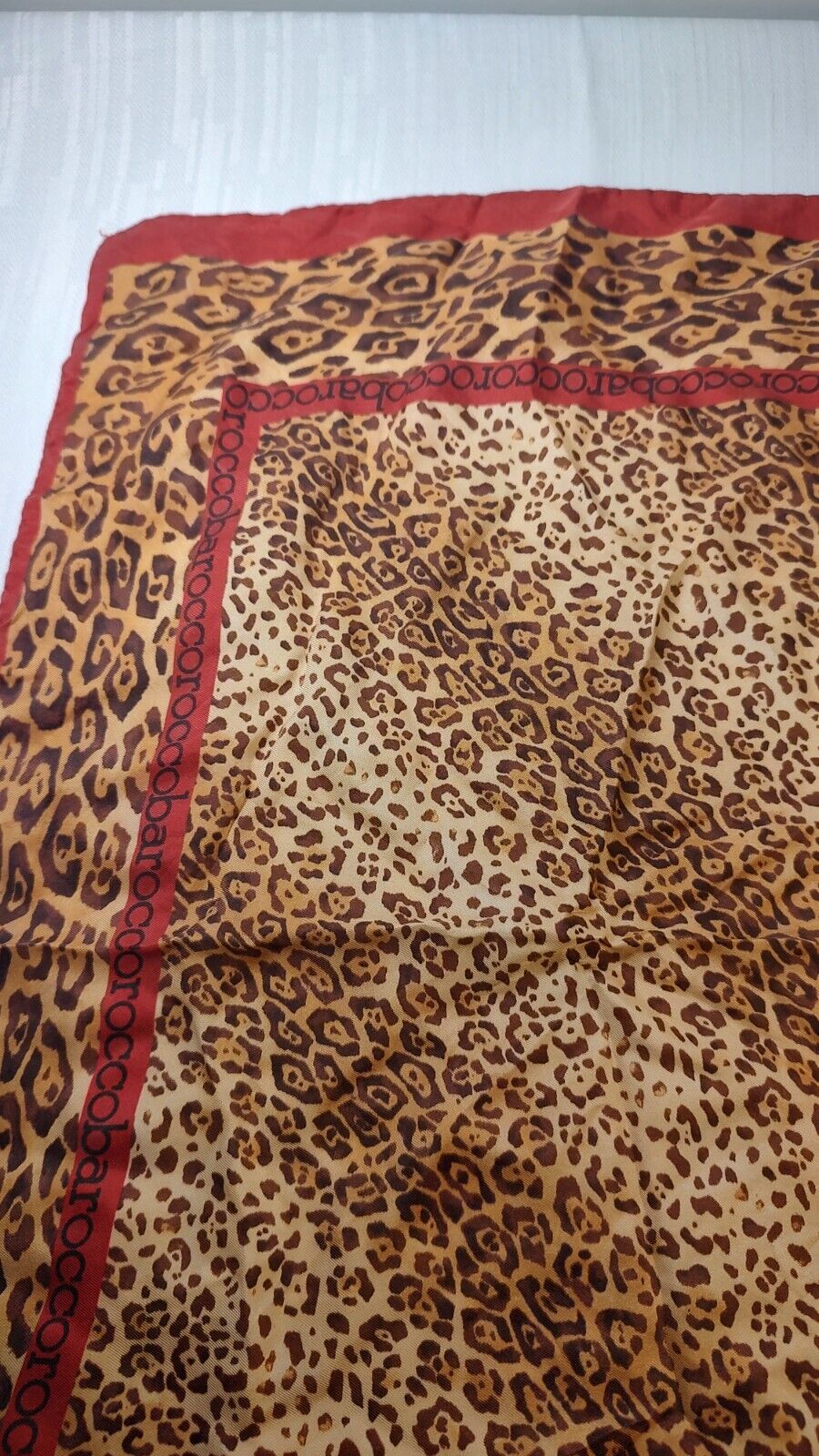 ROCCOBAROCCO FOULARD 100% SILK SETA SCARVES SCARF SQUARE MADE IN ITALY