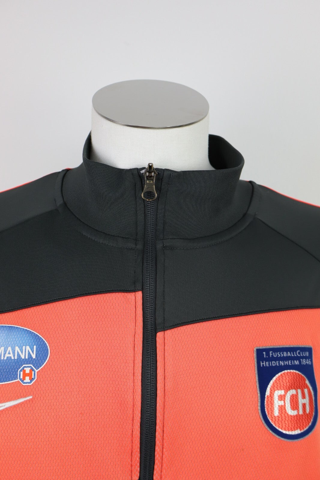 NIKE HEIDENHEIM FELPA GIACCA CALCIO SPORT UOMO TG. XL MAN JACKET SOCCER VINTAGE