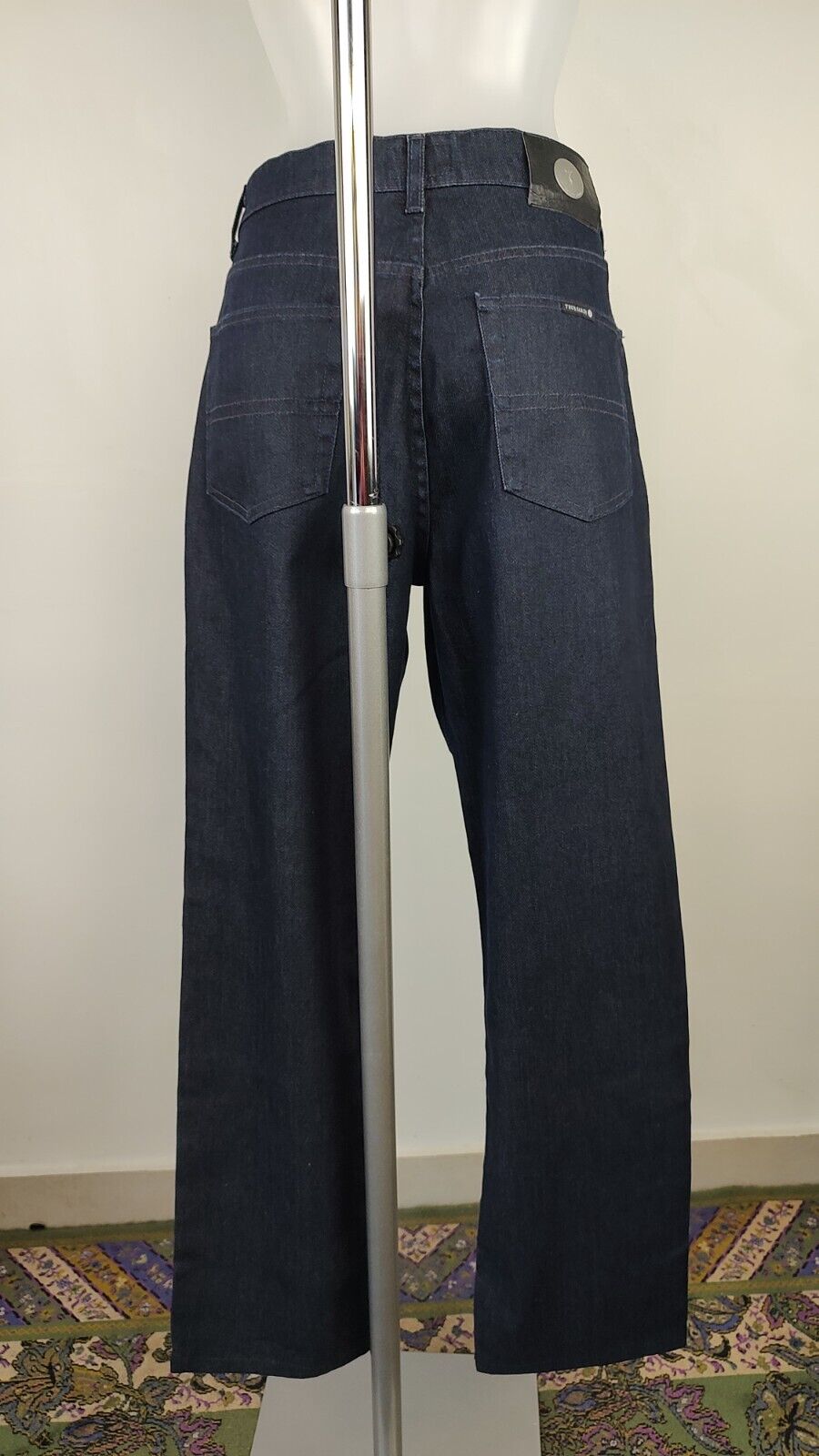 TRUSSARDI PANTALONE DONNA CASUAL 48 WOMAN VINTAGE PANTS DENIM VINTAGE