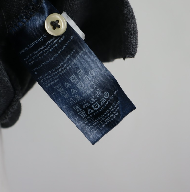 TOMMY HILFIGER MAGLIA POLO UOMO TG. M MAN T-SHIRT CASUAL VINTAGE COTONE COTTON