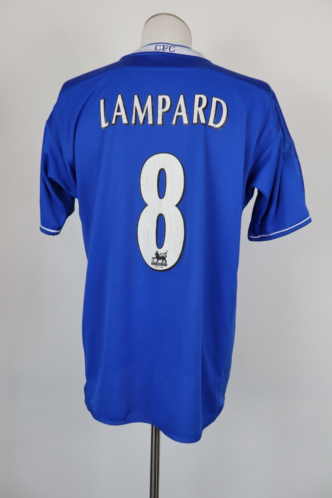 UMBRO CHELSEA LAMPARD N 8 MAGLIA CALCIO TRIKOT UOMO Tg L SOCCER JERSEY VINTAGE