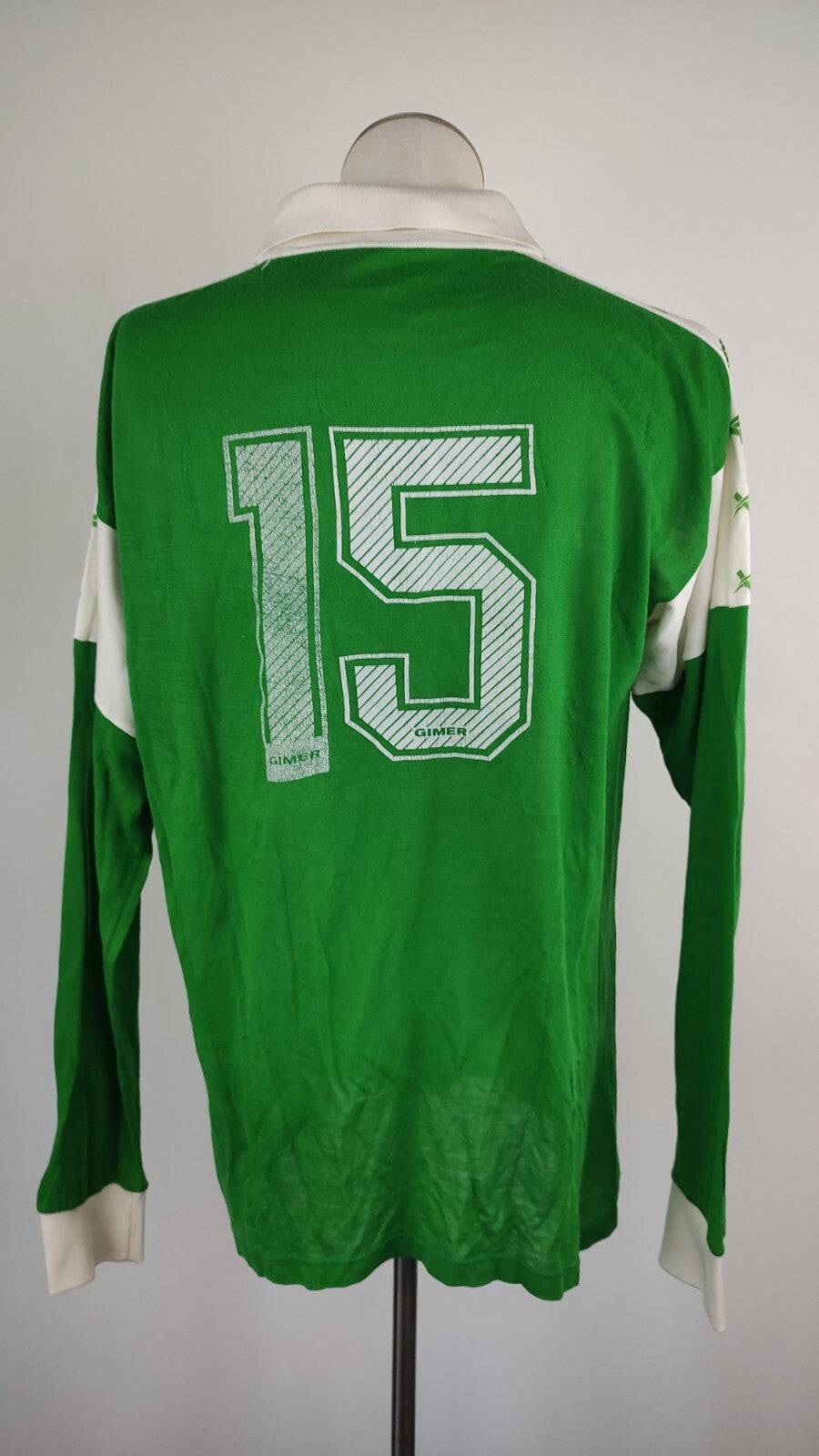 GIMER N. 15 MAGLIA CALCIO UOMO Tg XL SOCCER TRIKOT MAN JERSEY ACRILICO