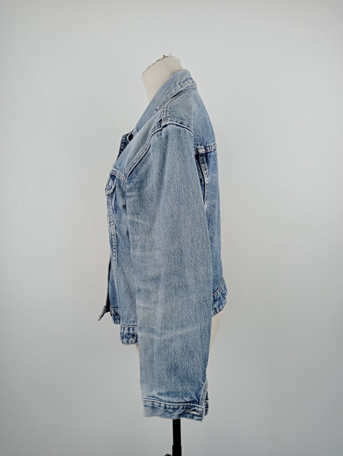 GAS JEANS GIUBBINO DONNA Tg. XL WOMAN CASUAL JACKET COTONE COTTON DENIM VINTAGE